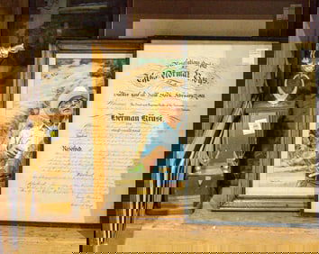 A historical Hermann Krusi Family archive and photographs, including portraits, trophy, and ephemera