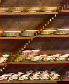 An large assembled Lenox porcelain dinner service