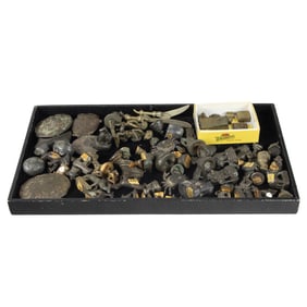 A collection of African bronze miniatures