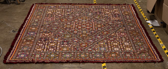 An antique Indian Rajwadi work textile