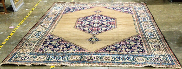 A semi antique Persian Ardebil carpet