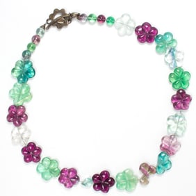 A beaded tourmaline necklace