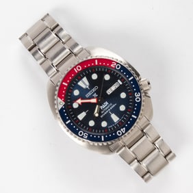 A Seiko prospex stainless steel watch