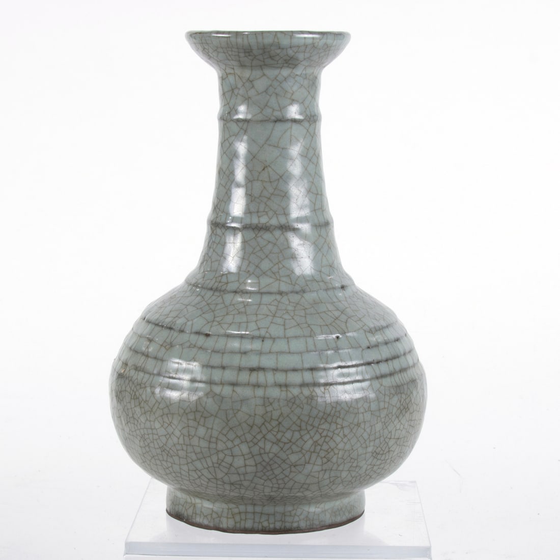 A Chinese celadon glazed Ge-type crackle vase (1 of 1)