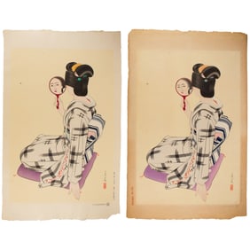 (lot of 2) Tatsumi Shimura (1907-1980) - Marumage