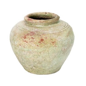 A Chinese lead glazed jar