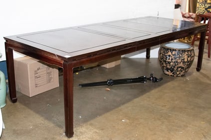 A Chinese rosewood dining table