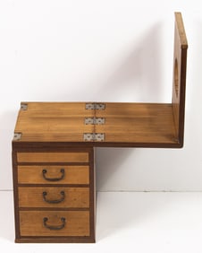 A Japanese folding tansu