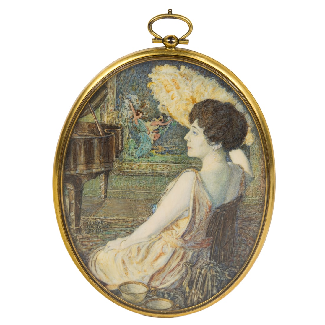 An American portrait miniature of a woman by Mabel Beatrice Smith Clark (1882?1957) (1 of 3)