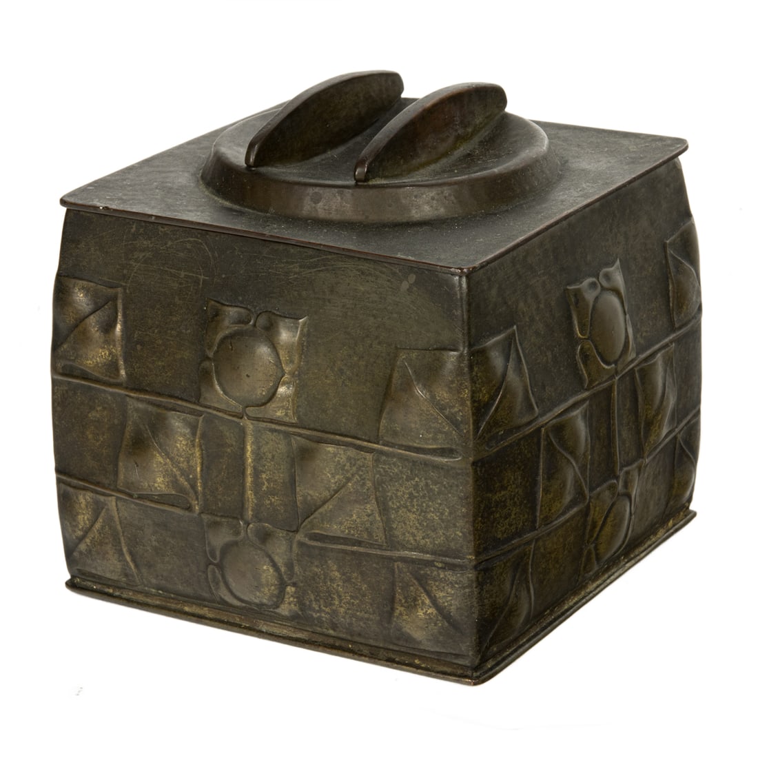 An American Arts & Crafts patinated metal humidor designed by Archibald Knox (1 of 5)