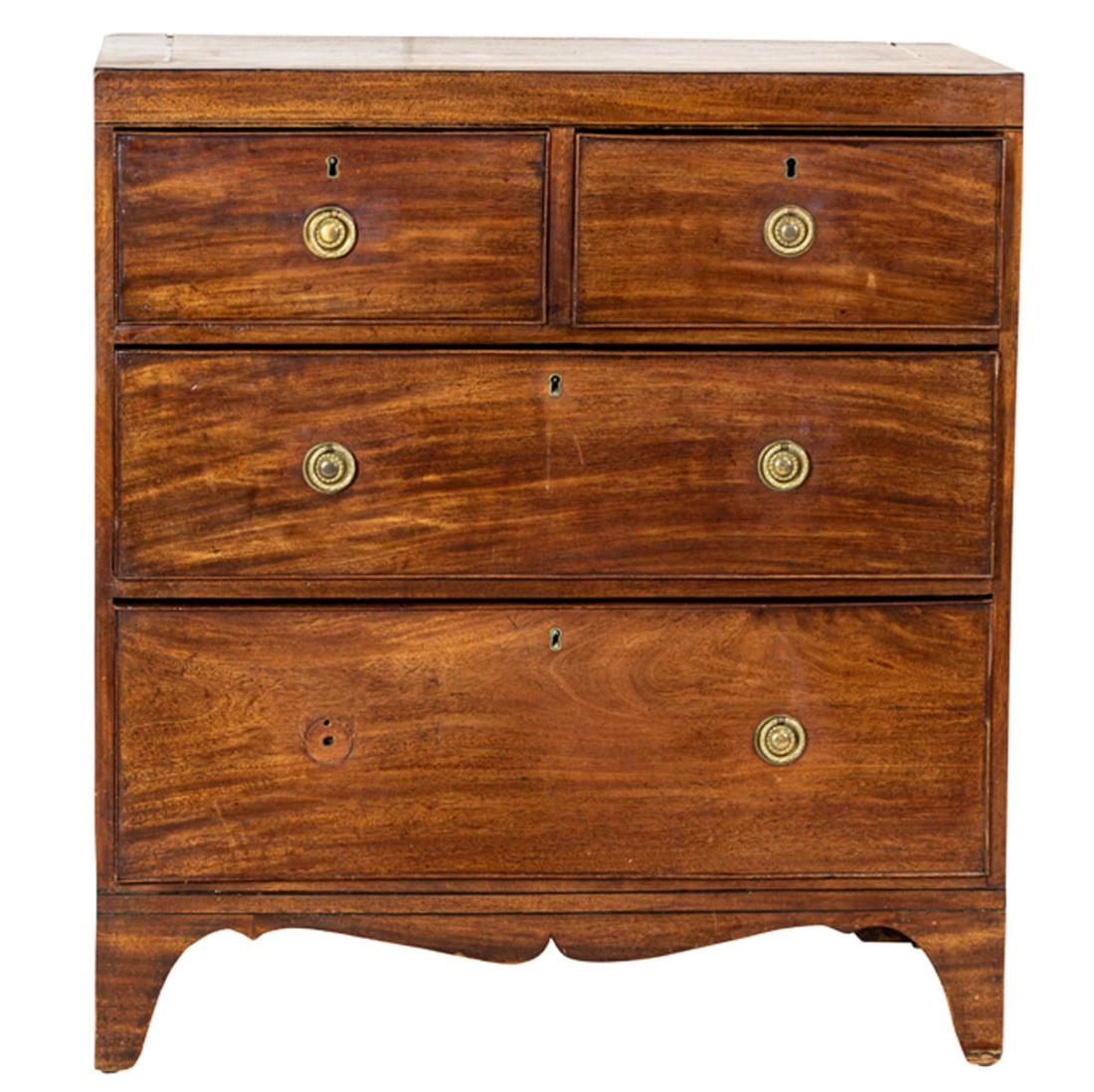 An English Regency mahogany chest of drawers circa 1820 (1 of 5)