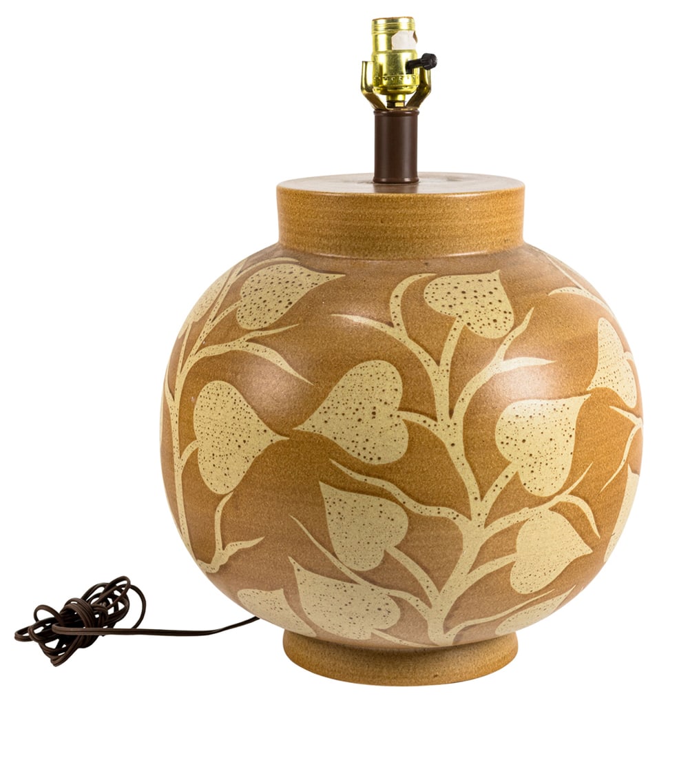 A Frederick Cooper pottery table lamp (1 of 3)