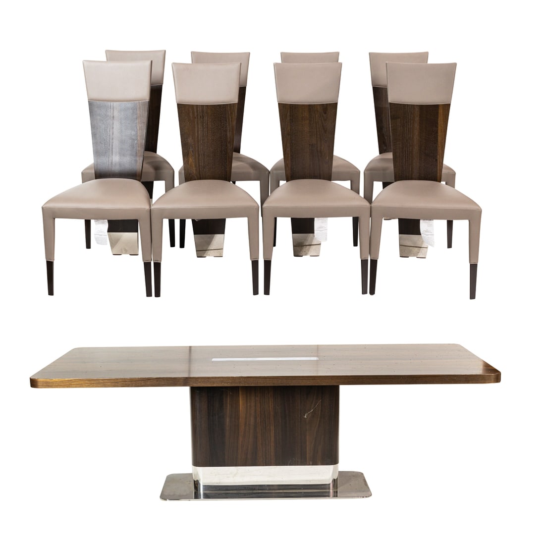 An Italian Modern dining table and eight chairs, Pietro Constantini (1 of 8)
