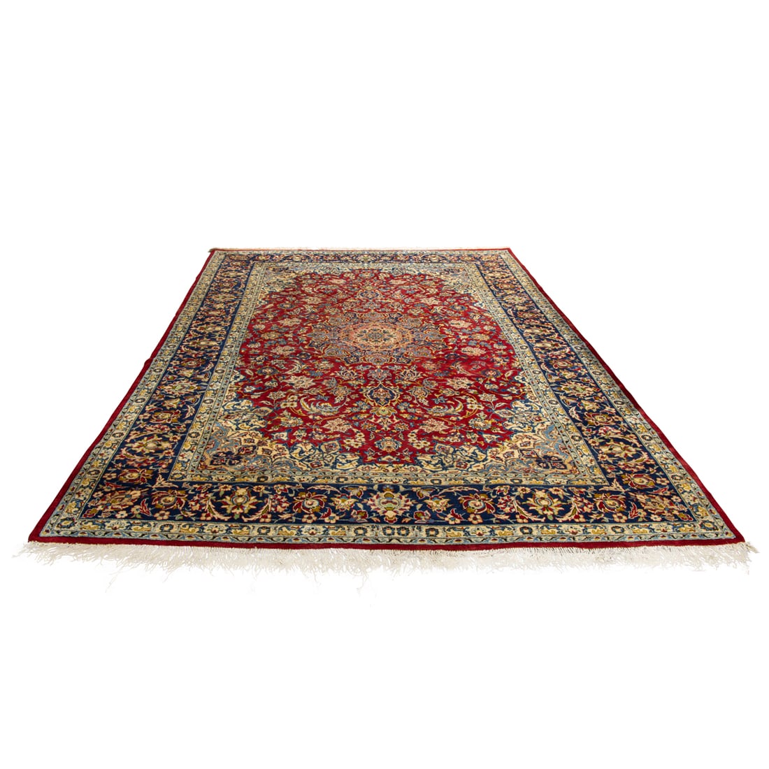 Persian Kashan carpet: Persian Kashan carpet, 8'11" x 13'