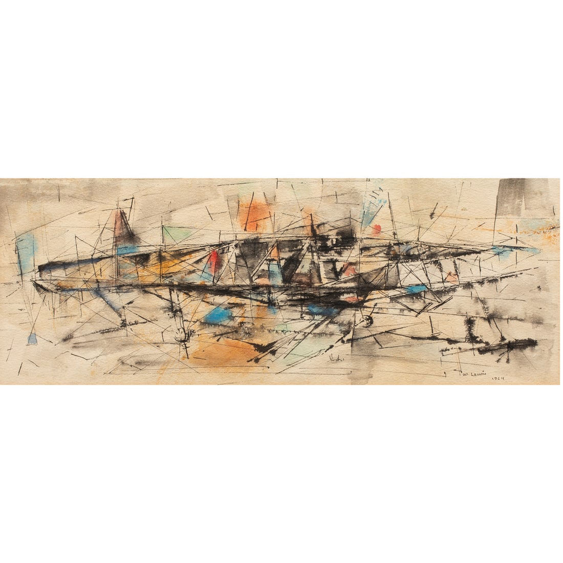 Watercolor, William Arthur Lewis (1 of 4)