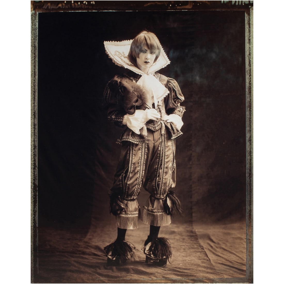 Photograph, Karl Doyle: Karl Doyle (Irish, 20th century), "Harlequinn Girl," 2009, color photograph, edition 1/5, sight: 33.75"h x 27"w, overall (with frame): 45.75"h x 37.75"w. Note: Accompanied by a Certificate of Authenti