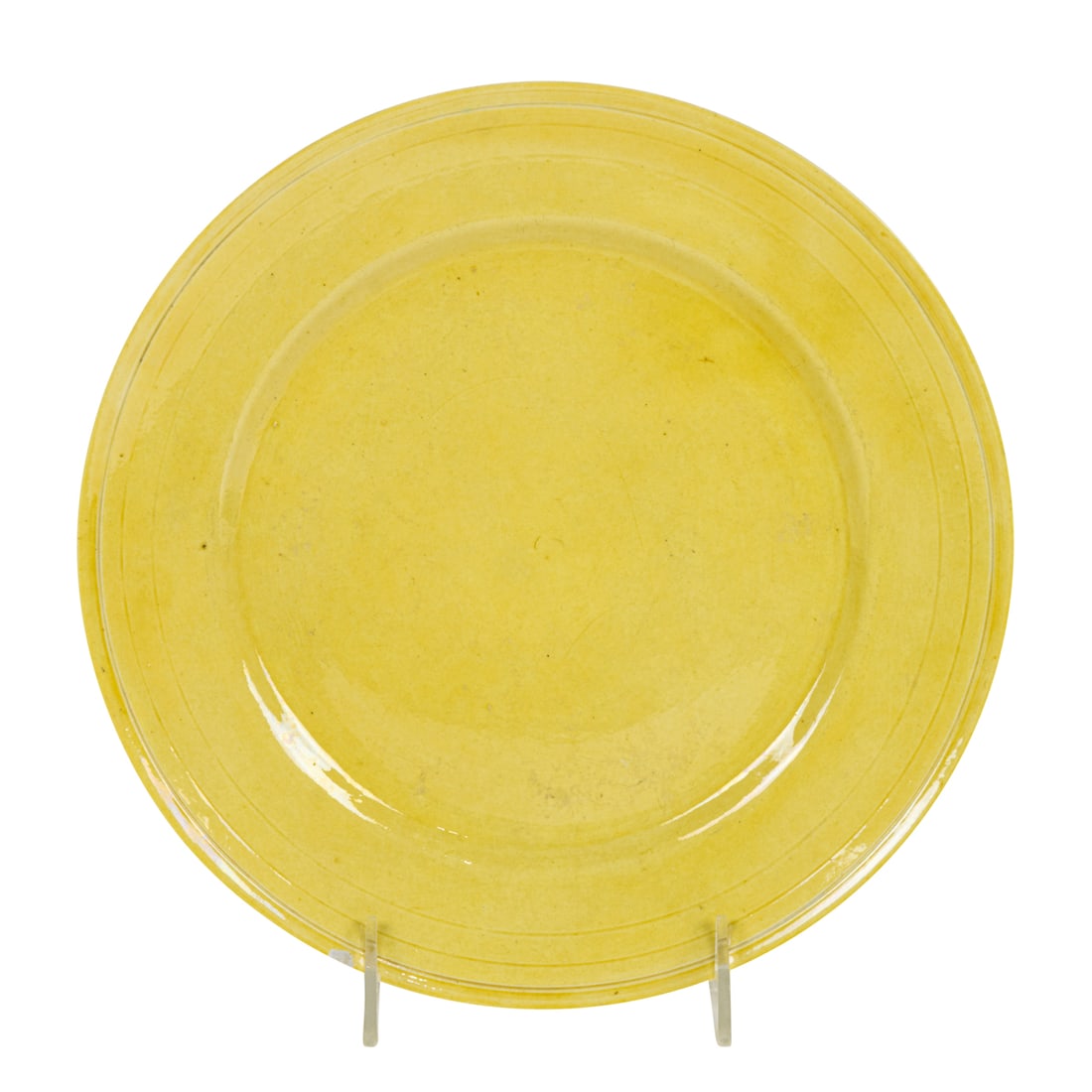 A Chinese yellow glazed dish (1 of 4)