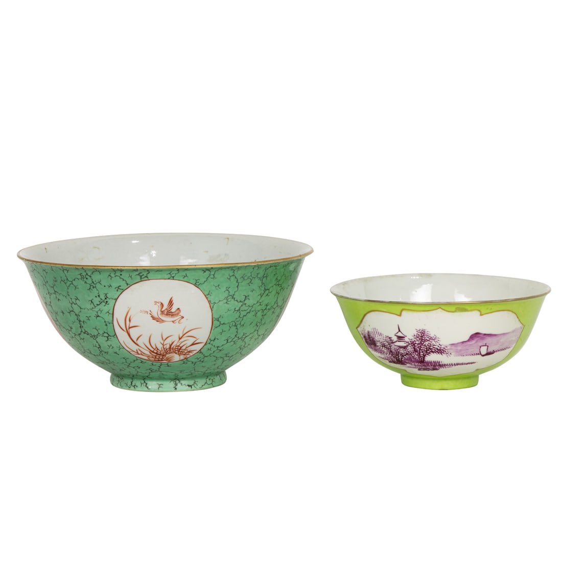 (lot of 2) Chinese famille rose bowls (1 of 5)