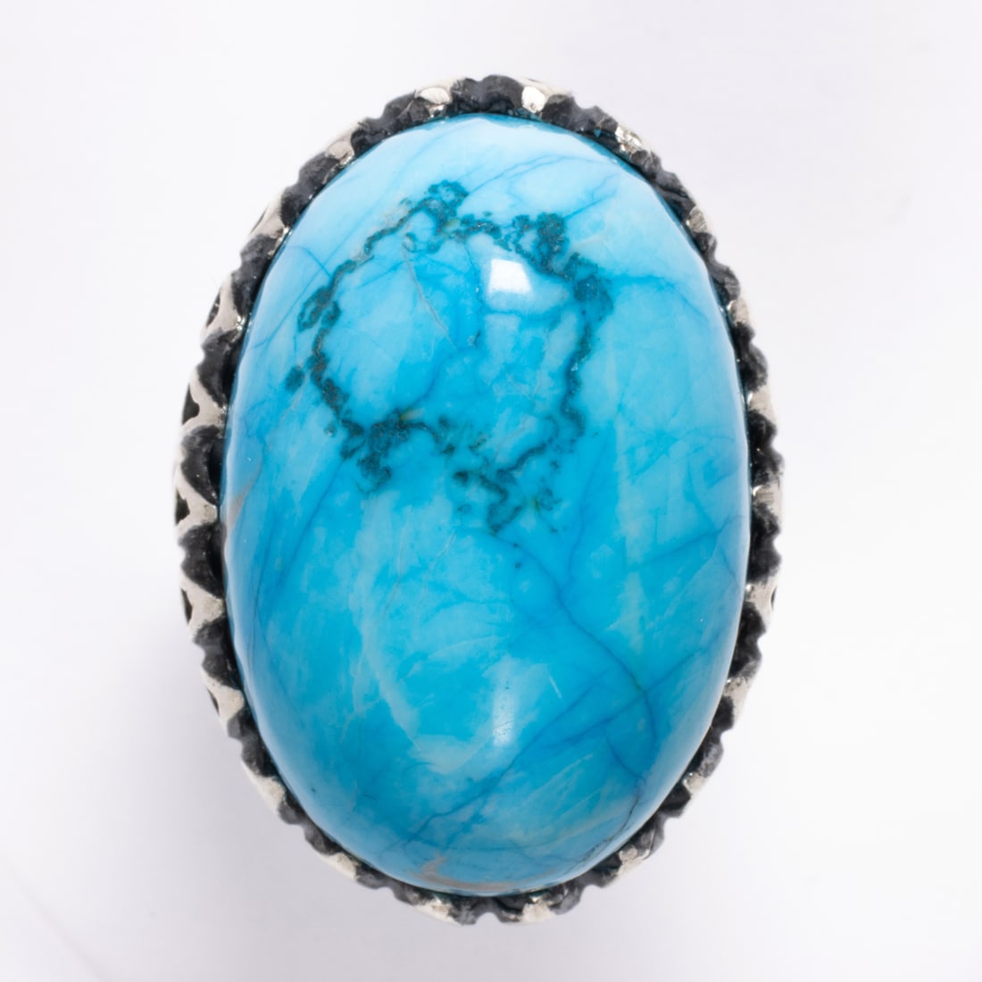 A turquoise and sterling silver ring (1 of 1)
