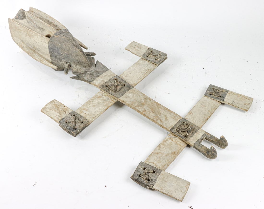 An African polychrome Kanaga mask (1 of 1)