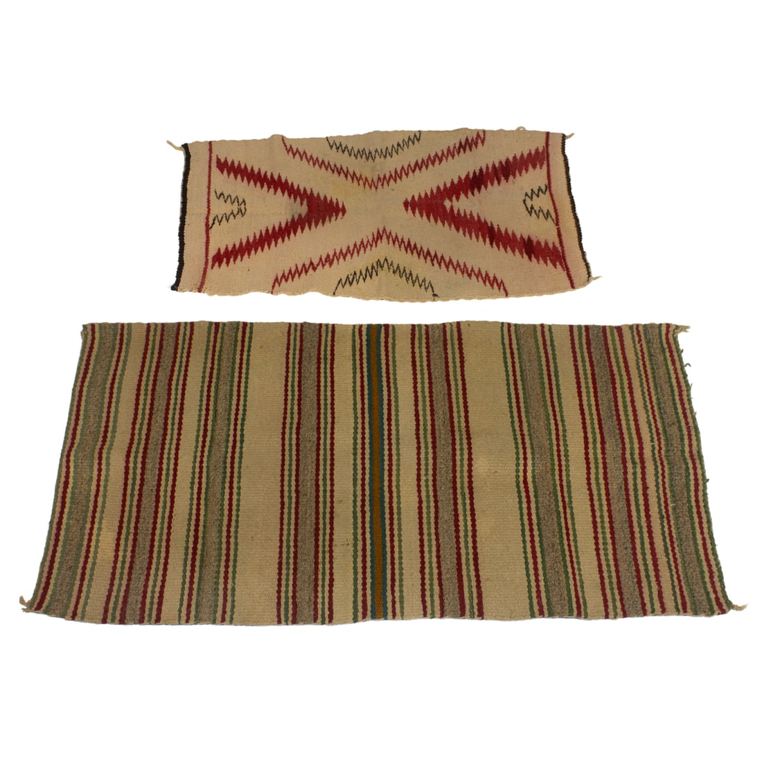 A group of two Navajo textiles (1 of 3)