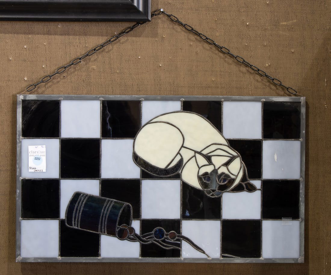 A stained glass decorative window panel (1 of 1)