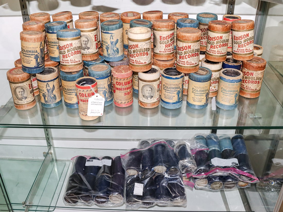 A group of approx. 105 Edison recordings for a phonograph (1 of 1)