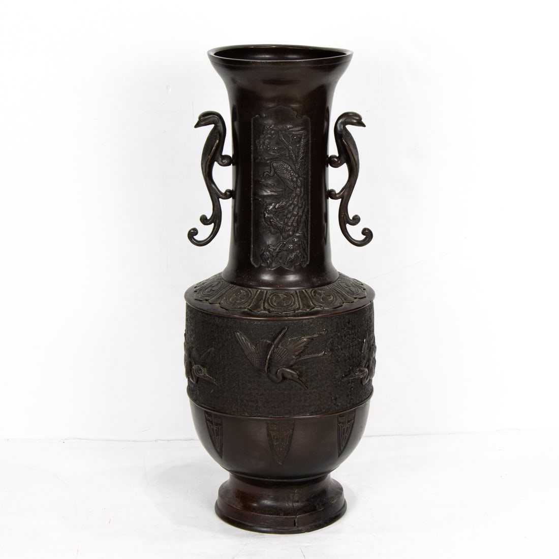 A Japanese patinated bronze vase (1 of 1)