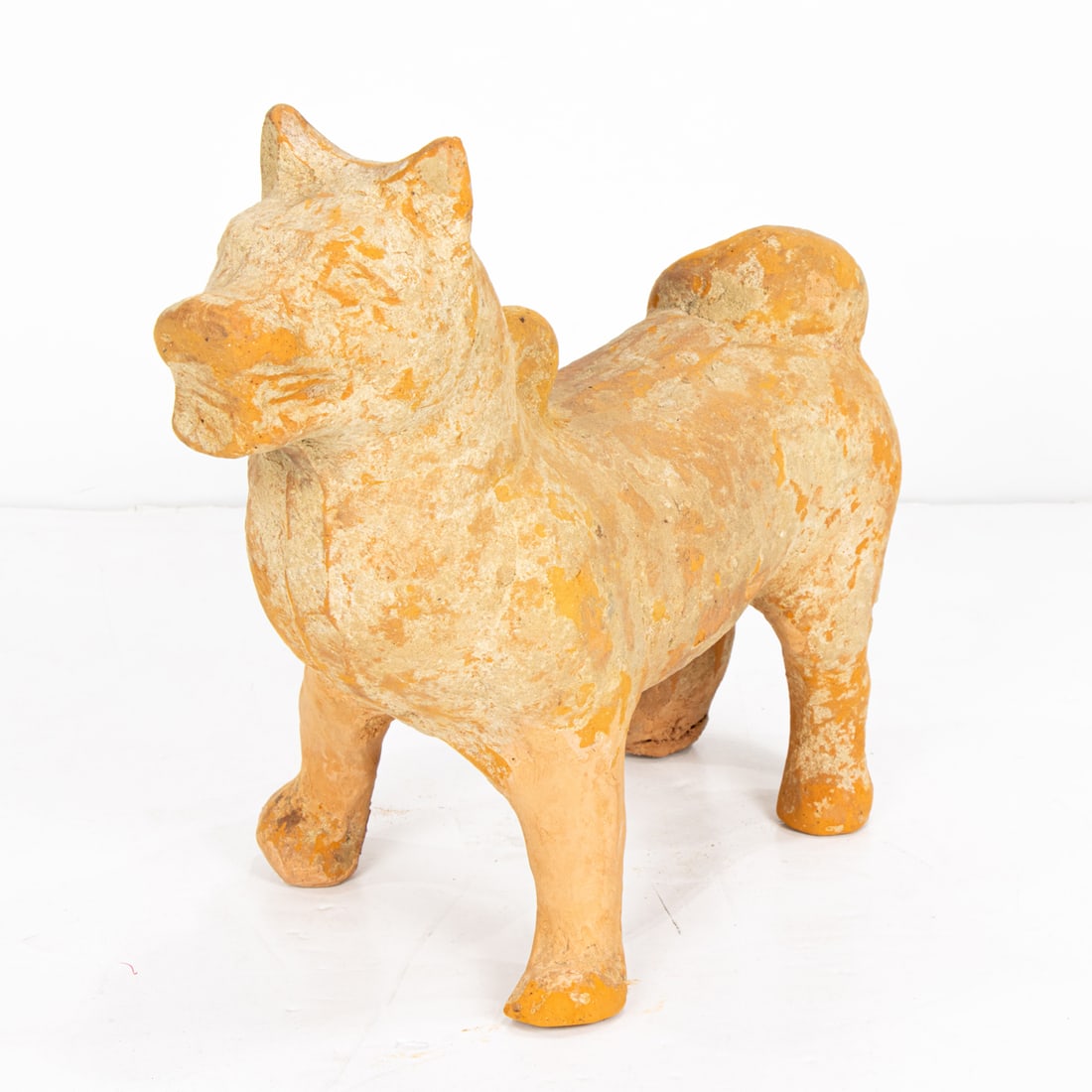 A Chinese pottery figure of a dog (1 of 1)