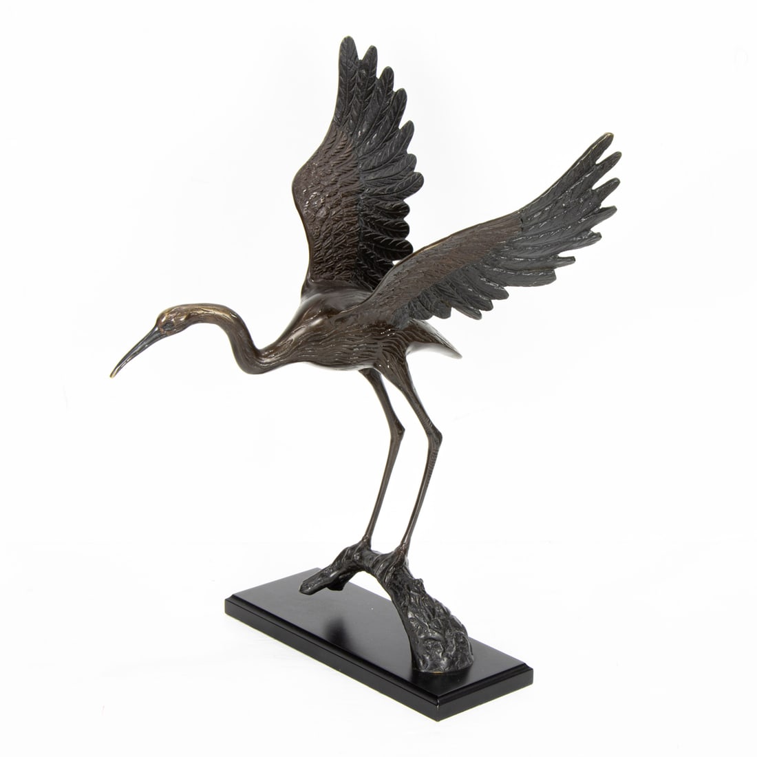 A Japanese bronze crane (1 of 1)