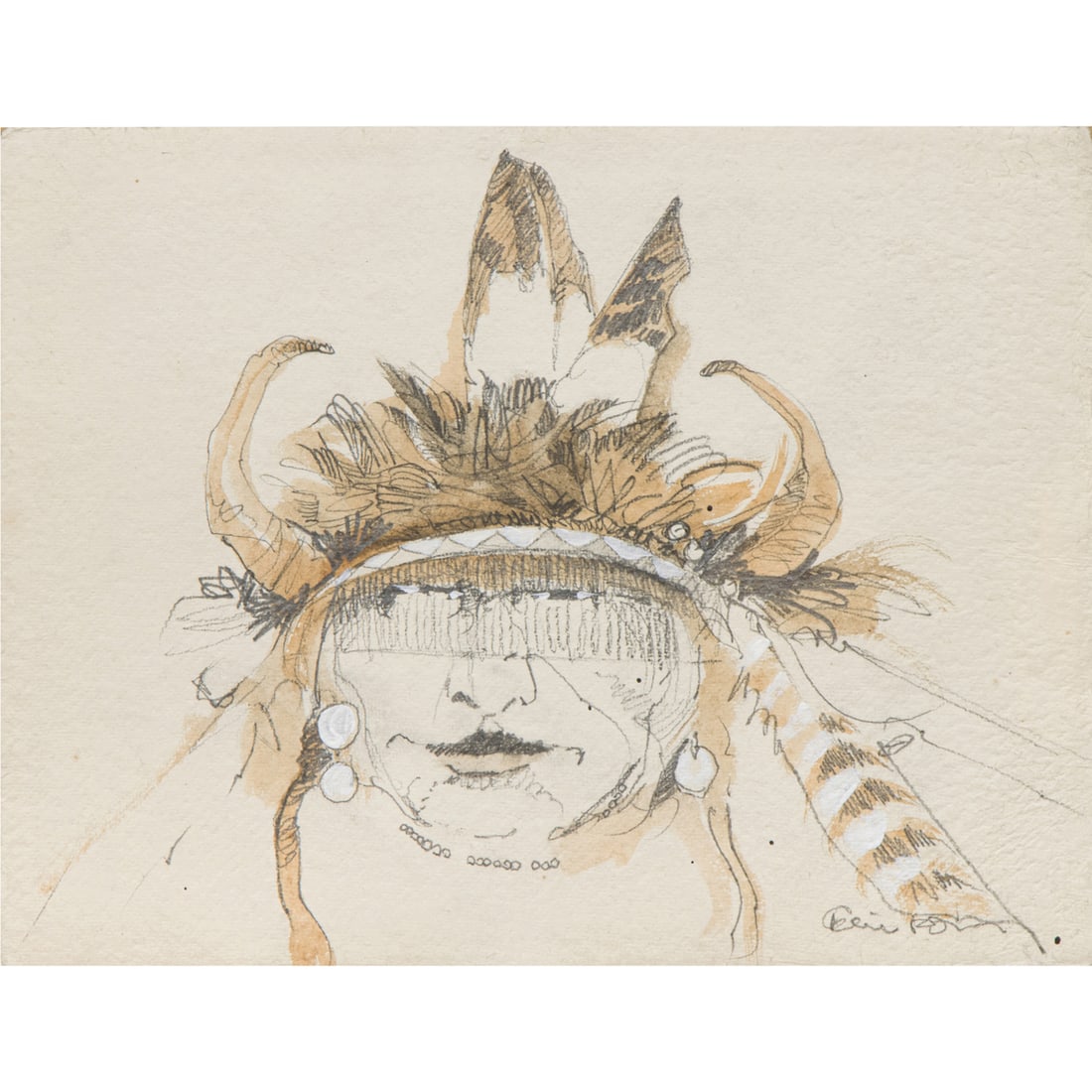 Work on paper, Kevin Red Star (1 of 4)