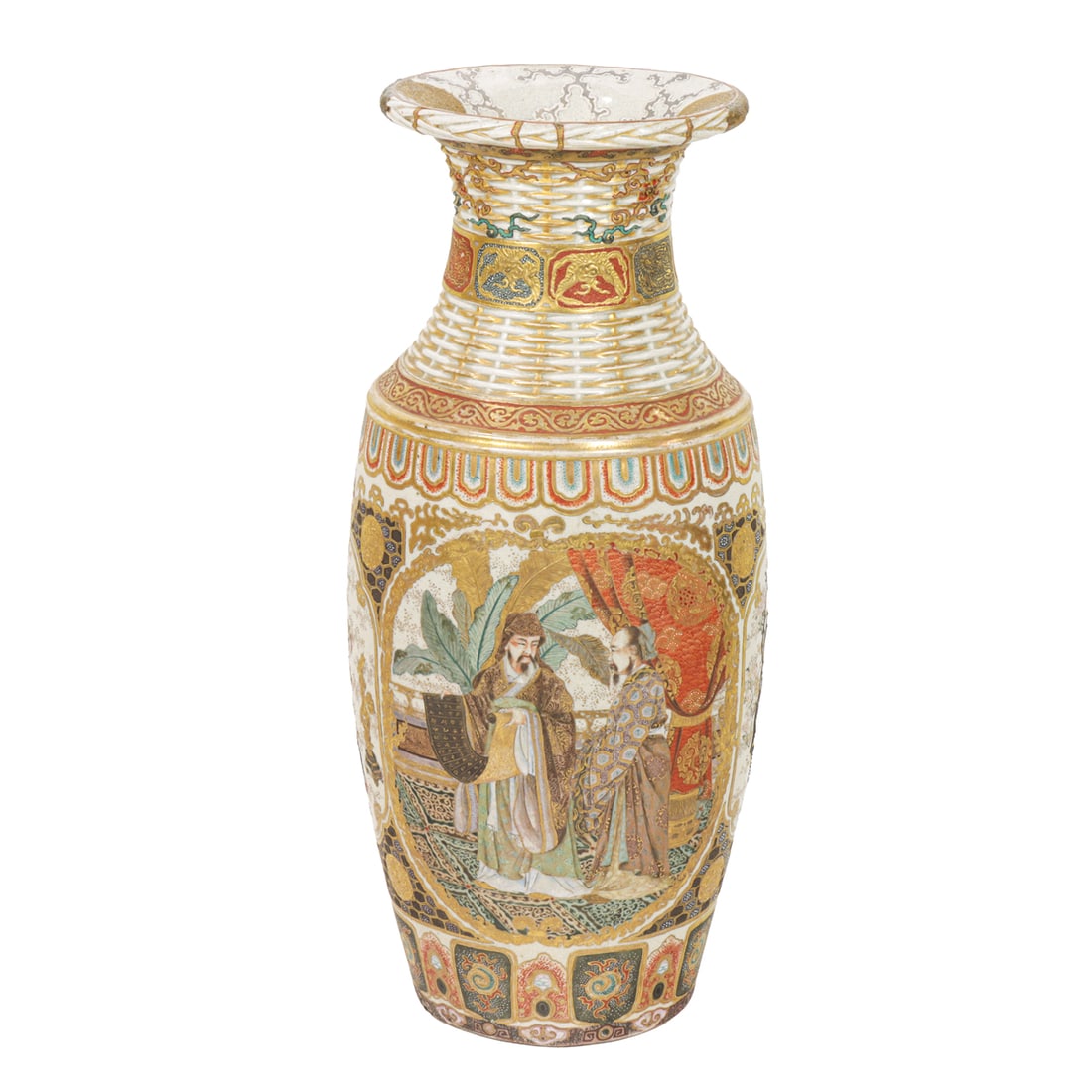 A Satsuma vase attributed to Yabu Meizan (1 of 5)
