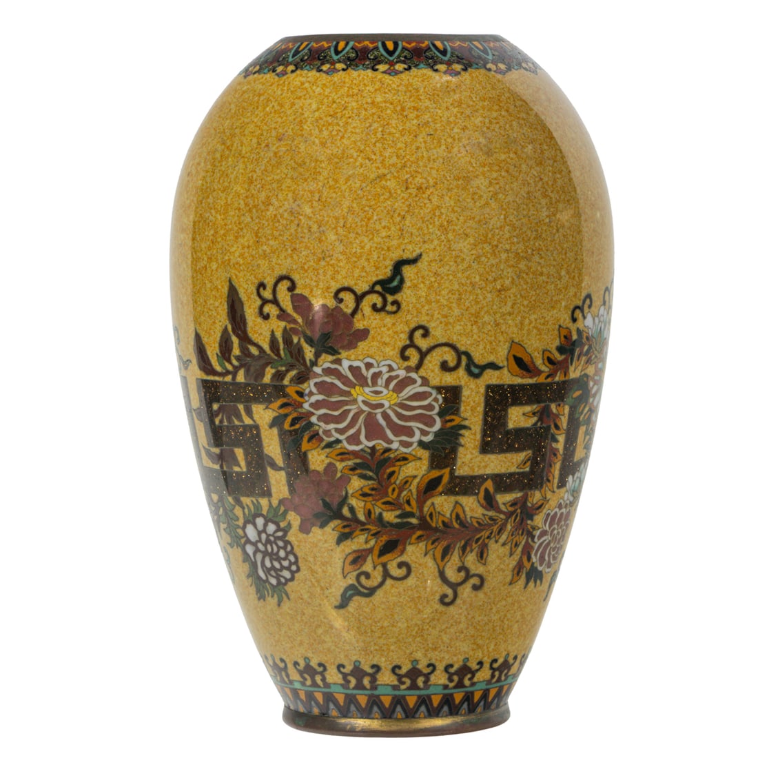 A Japanese cloisonne enamel vase by the Shibata Workshop (1 of 4)