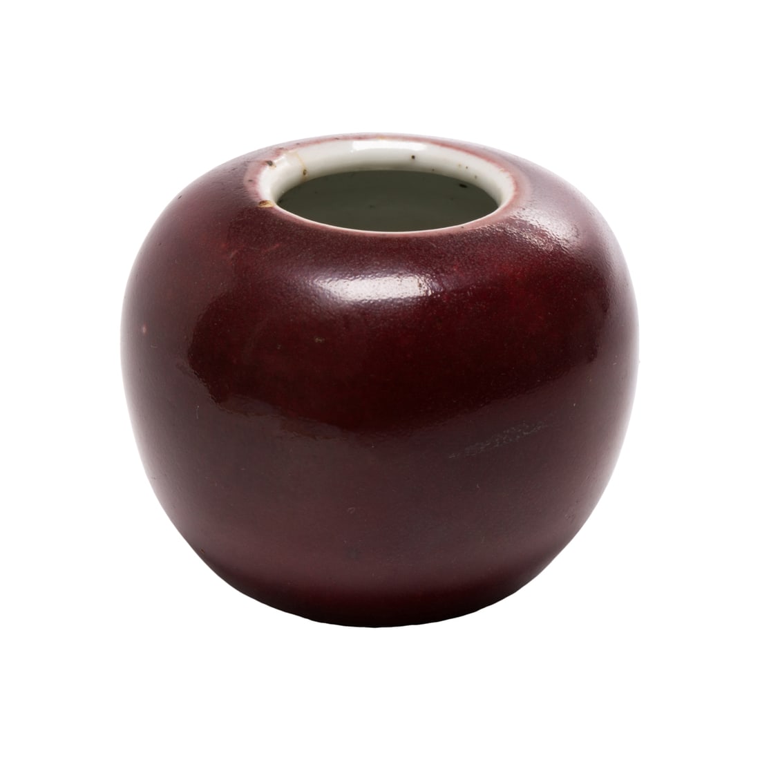 A Chinese oxblood glaze water pot (1 of 4)