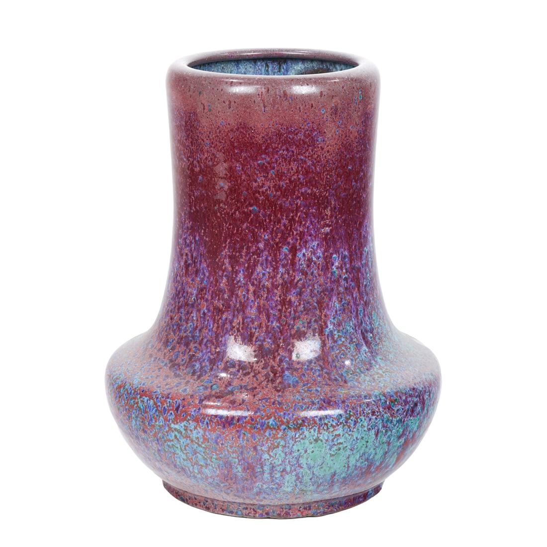 A Chinese flambe glazed vase (1 of 5)