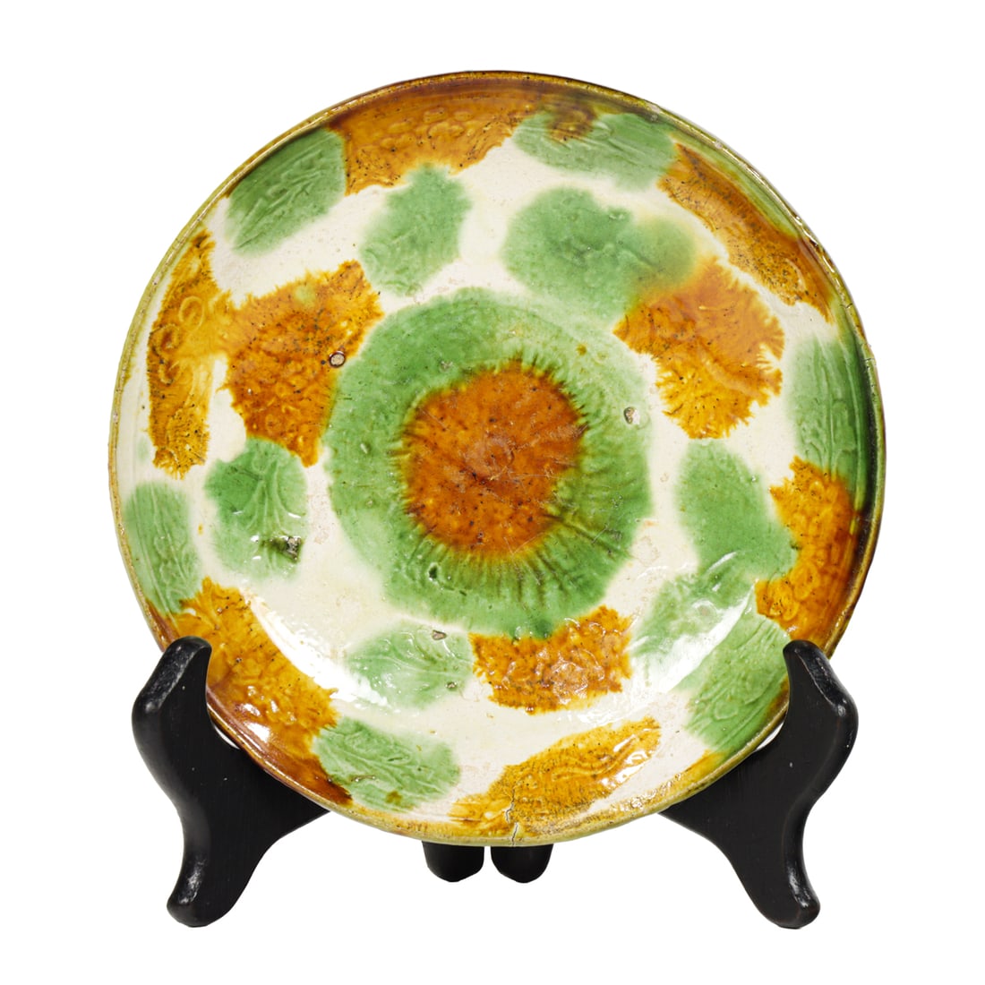 A Chinese sancai glazed dish (1 of 3)