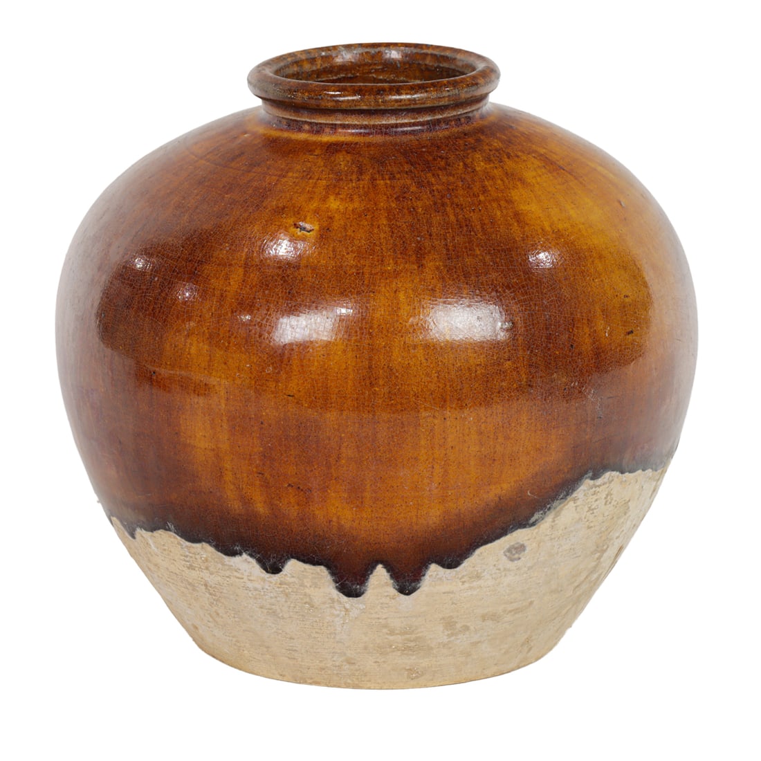 A Chinese orange glazed jar (1 of 5)