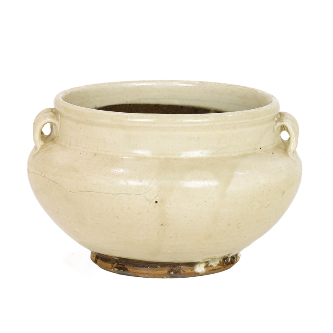 A Chinese white glazed handled jar (1 of 6)