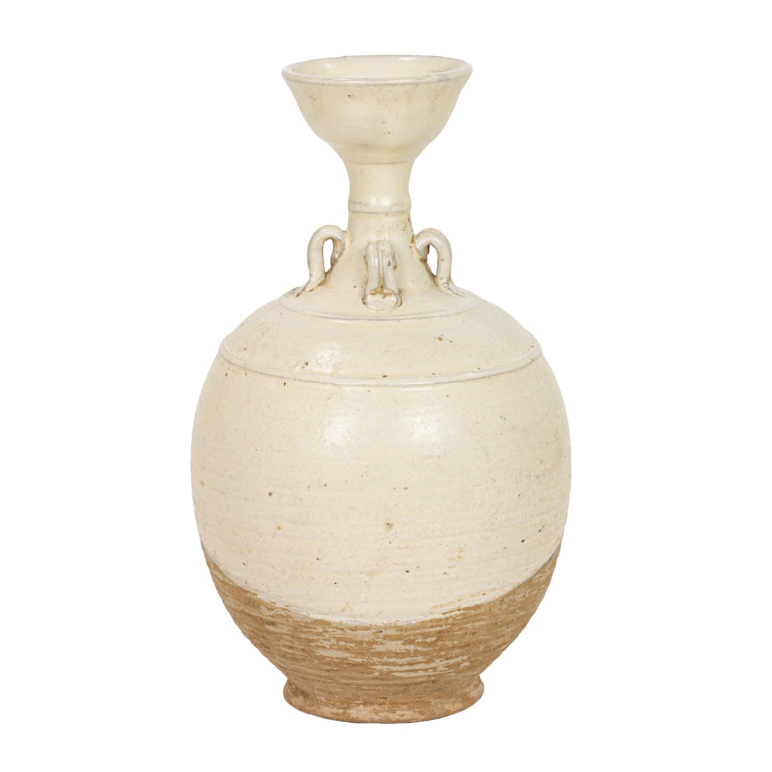 A Chinese straw glazed amphora vase (1 of 5)