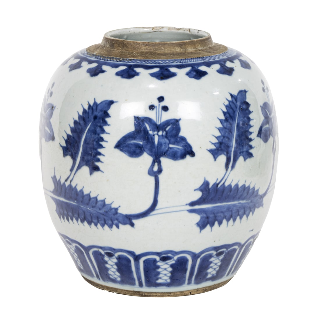 A Chinese blue and white jar (1 of 4)