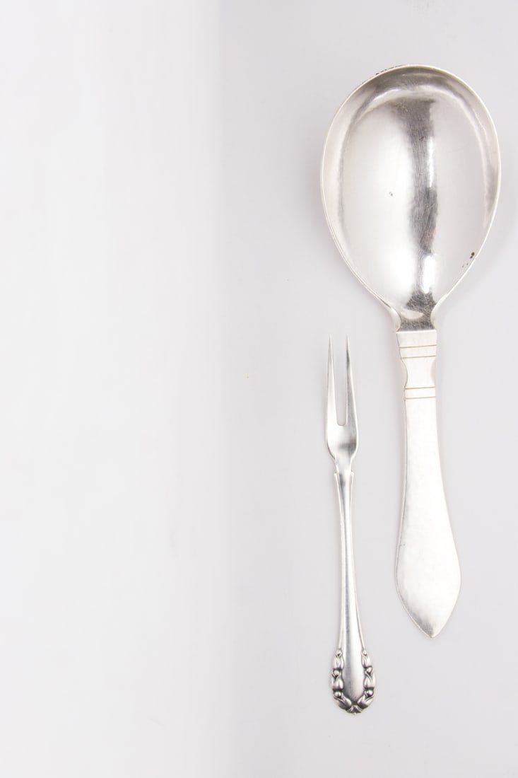 Two George Jensen Sterling Flatware Articles (1 of 2)