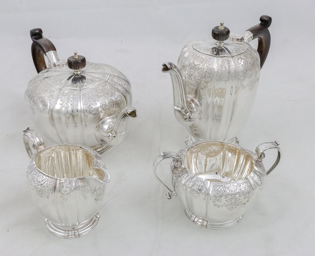 An English Garrard & Co, London Sterling Tea and Coffee Service (1 of 5)