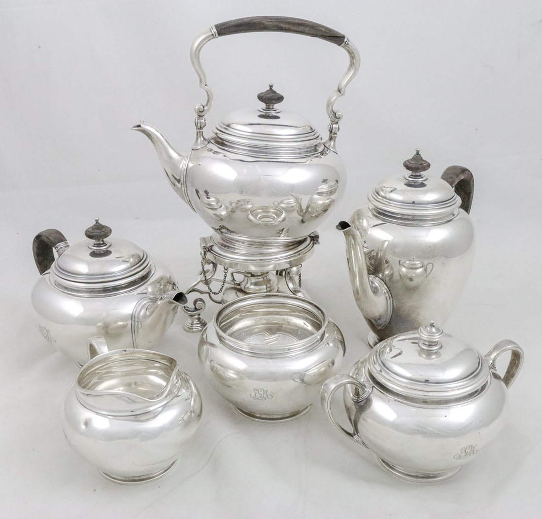 A Six Piece Tiffany & Co Sterling Tea & Coffee Service (1 of 4)