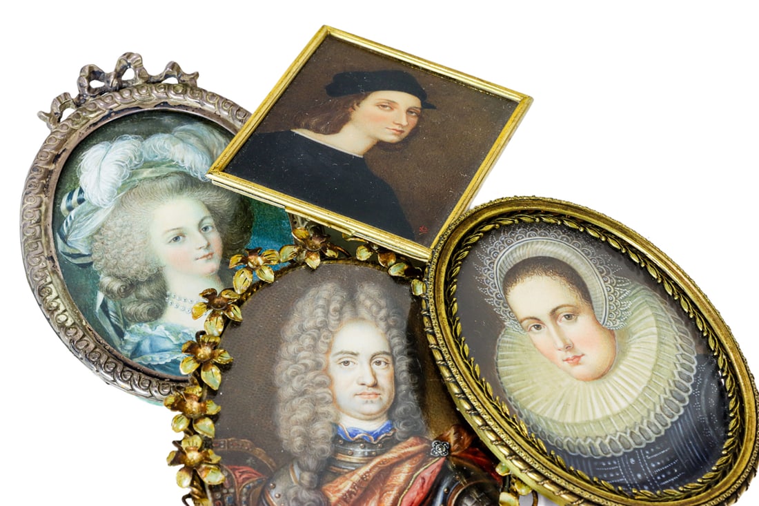 Four portrait miniatures - 2