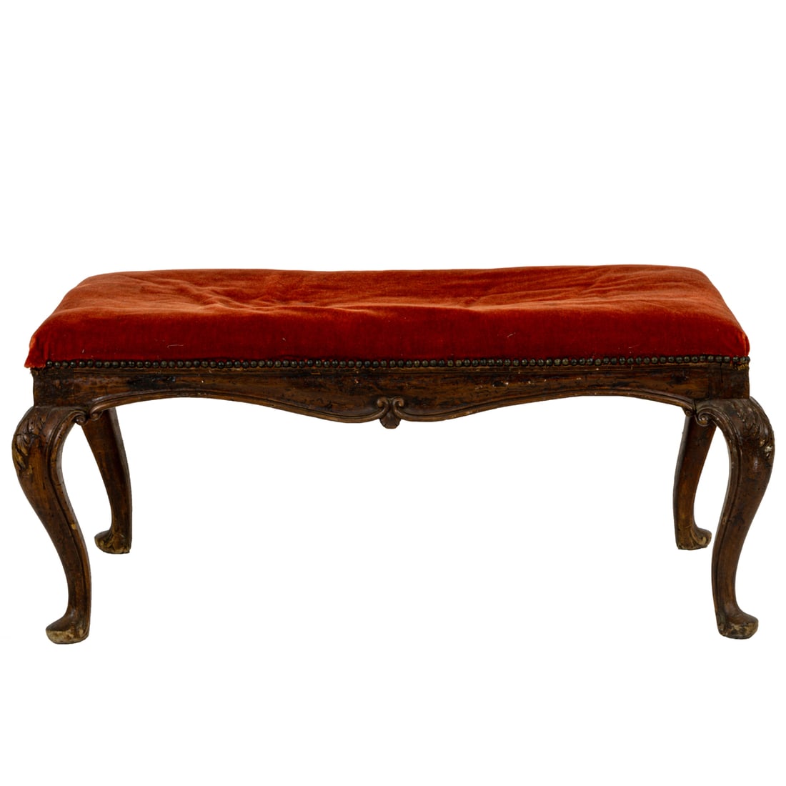 An Italian Louis XV style cabriole bench circa 1800 (1 of 6)