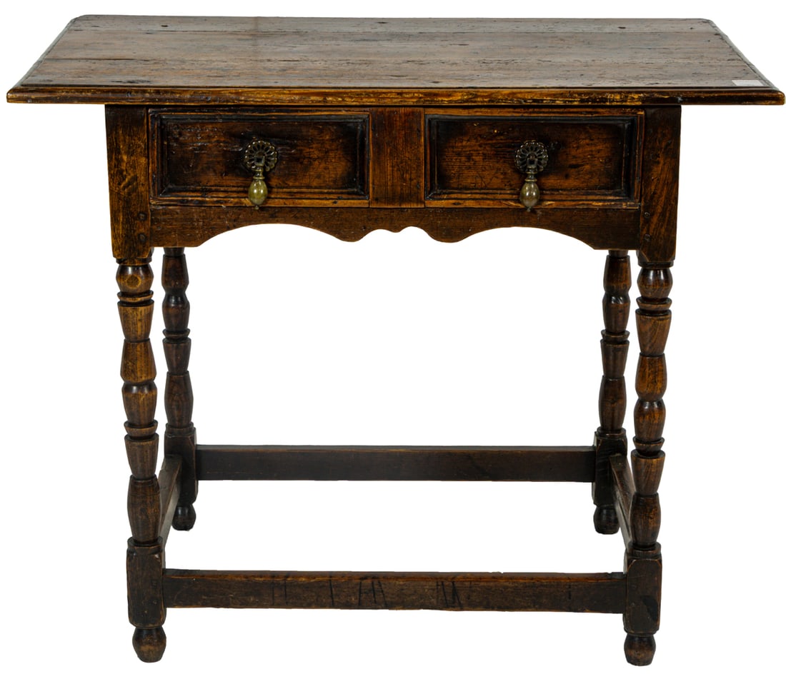 An English William and Mary oak work table, late 18th century (1 of 5)