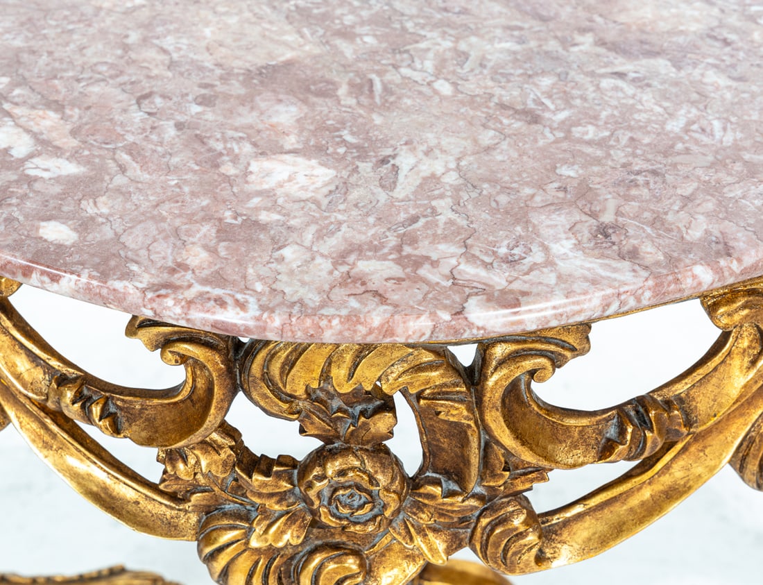 A Rococo style console table - 4