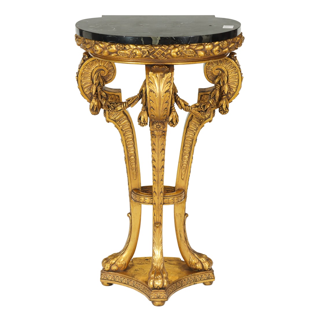 A Neoclassical style giltwood console table (1 of 4)