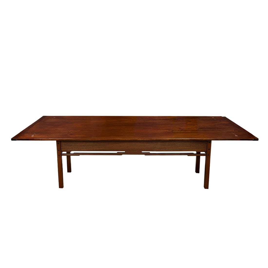 A large custom Arts and Crafts Greene and Greene style inlaid dining table (1 of 5)
