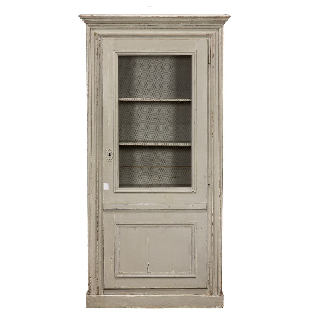 A French paint decorated single door cabinet circa 1850 (1 of 4)
